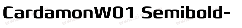 CardamonW01 Semibold字体转换